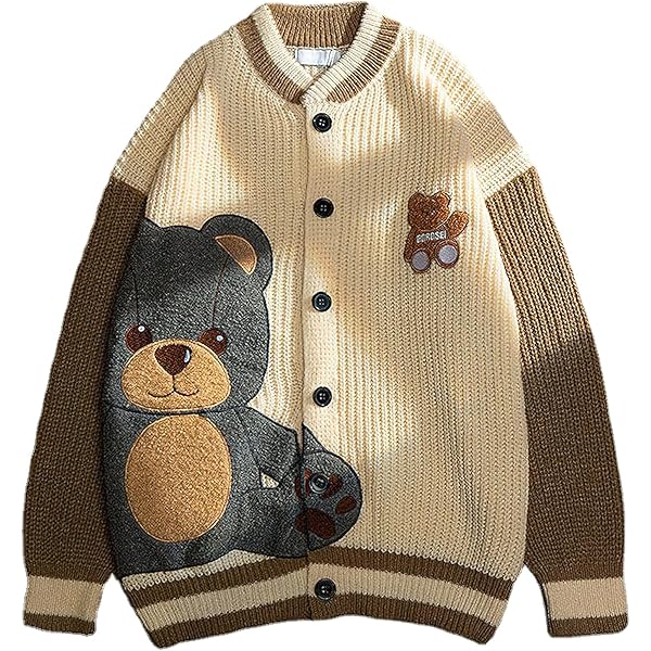トップス TEDDY FUR STRIPED CARDIGAN P82203_M_BRAIN-DEAD-TEDDY-FUR-